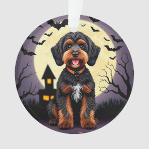 Adorno Perro Feliz con Tema de Halloween