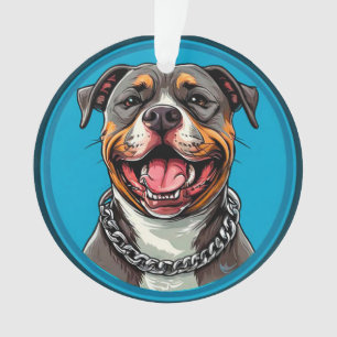 Adorno Perro Pitbull lindo