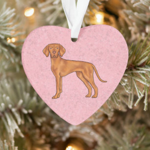 Adorno Perro puntero Vizsla húngaro Lindo perro de dibujo