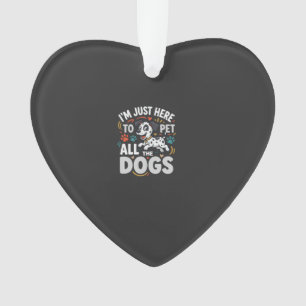 Adorno Perros Divertidos Vector Amante de las Mascotas