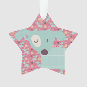 Adorno Perros, estrellas y flores