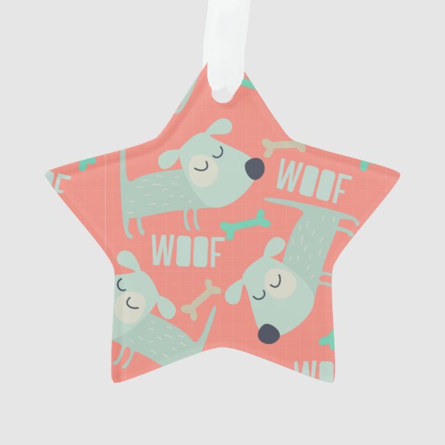 Adorno Perros y huesos de madera (Reverso)