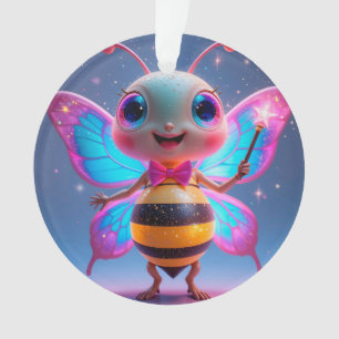 Adorno Personaje de abeja mágica brillante con alas brill