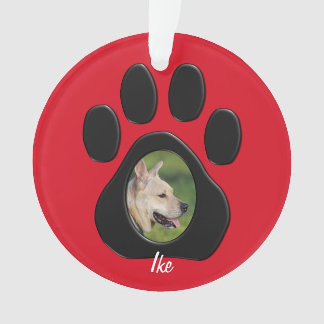 Adorno (Personalice) el navidad acaricia rojo (Anverso)