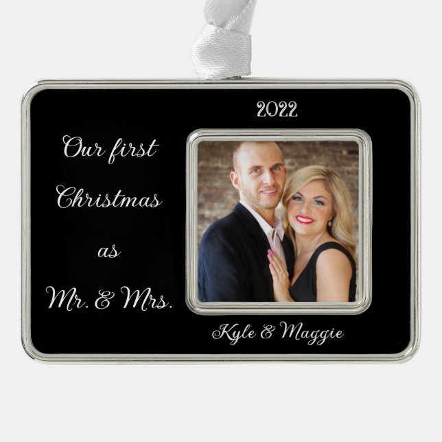 Adorno Personaliza la foto de nuestra primera pareja de n (Anverso)