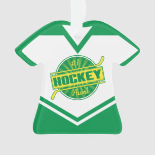 Adorno Personalizable de la tía de hockey Jersey
