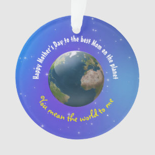 Adorno Personalizable Día de la Madre novedad Tierra