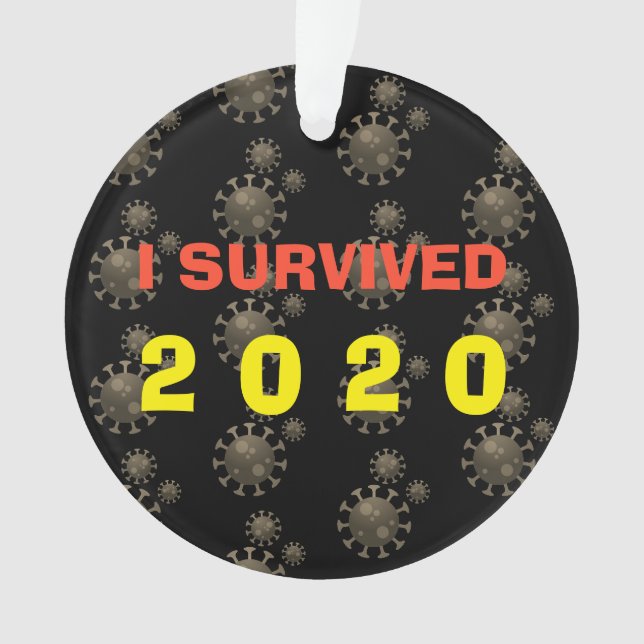 Adorno Personalizable sobreviví a la repetición del coron (Anverso)