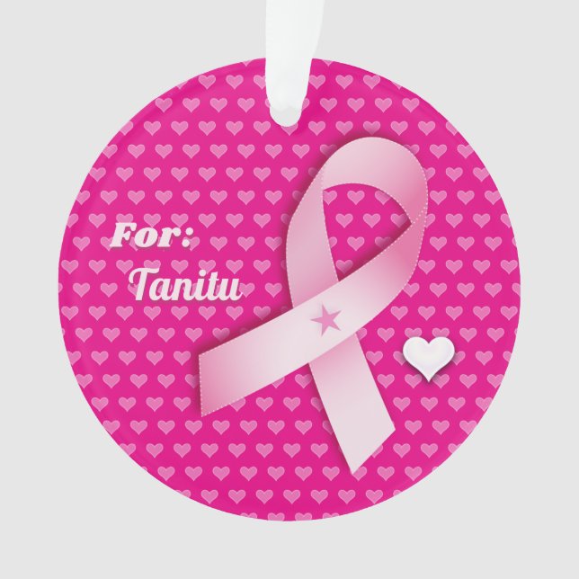 Adorno Personalización de la conciencia sobre el cáncer d (Anverso)