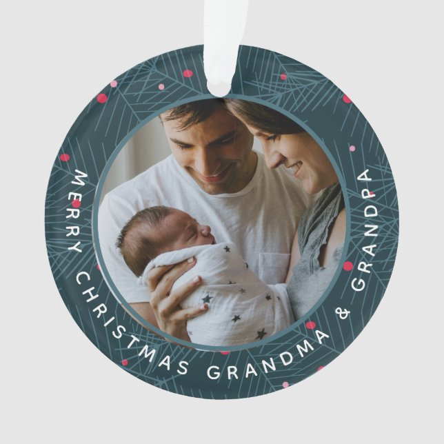 Adorno Personalizado abuelo Navidades de vacaciones de 2  (Anverso)