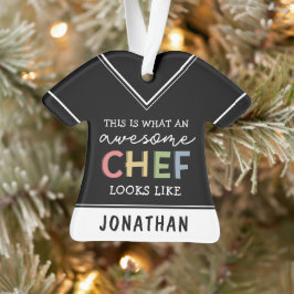 Adorno Personalizado Awesome Chef Gifts | Mejor Chef Cada