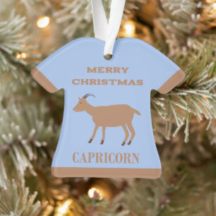 Adorno Personalizado Capricorn Star Sign Goat