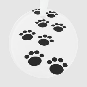 Adorno Personalizado Cute Mascota Paw Trail