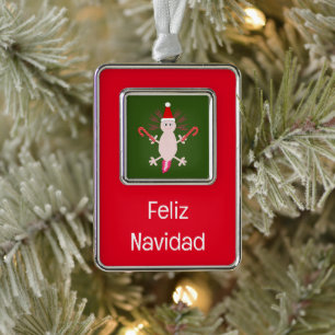 Adorno Personalizado de Axolotl de Navidades Cute