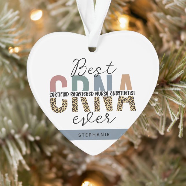 Adorno Personalizado de la CRNA Certificado de enfermero  (Árbol)