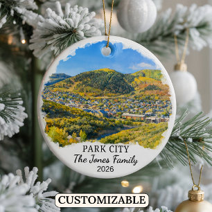 Adorno personalizado de Park City, Cerámica person