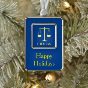 Adorno Personalizado de signos de estrella de balanzas de