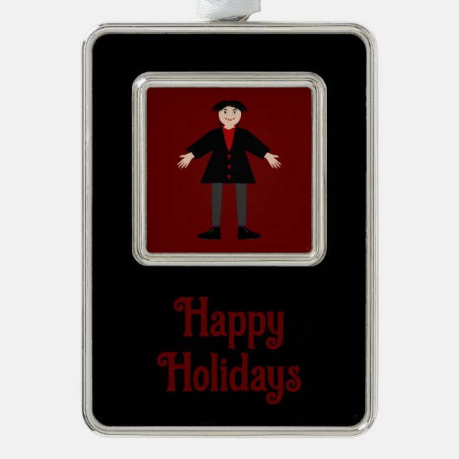 Adorno Personalizado de vampiros de Halloween (Anverso)