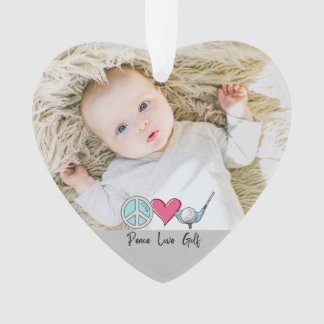 Adorno Personalizado Foto Mujer Abuela Mamá Paz Amor Golf