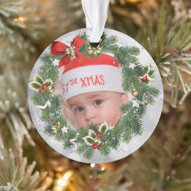 Adorno Personalizado Foto Primer Navidad (Árbol)