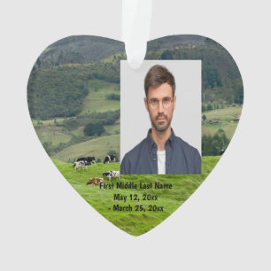 Adorno Personalizado fotográfico de fecha de rancho de va