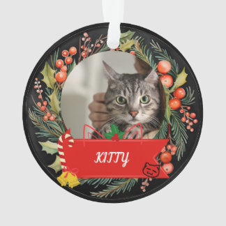 Adorno Personalizado gato foto gato nombre foto personali