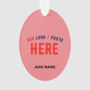 ADORNO PERSONALIZADO MODERNO ELEGANTE SALMON PINK VERIFIC