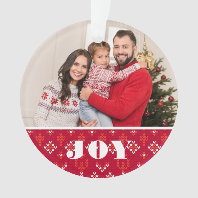 Adorno Personalizado Navidades nórdicos de fotografía fam (Anverso)