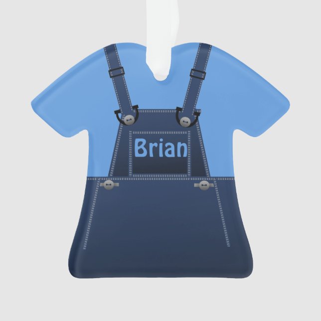 Adorno Personalizado O de los overoles azules curados del (Anverso)