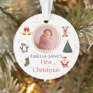 Adorno personalizado para el primer Navidad del be
