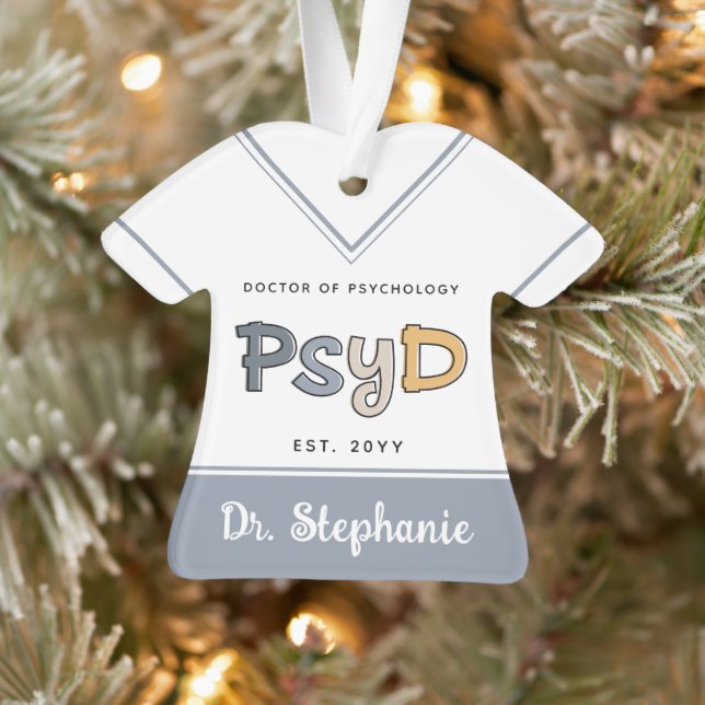 Adorno Personalizado PsyD Médica de Psicóloga (Árbol)