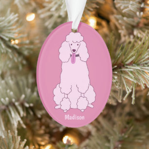 Adorno Personalizado Texto Pink Poodle