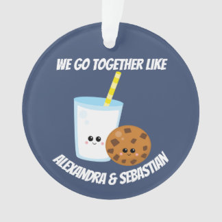Adorno Personalizado vamos juntos como leche y galletas