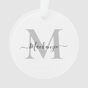 Adorno Personalizar Monograma Nombre inicial Acrílico