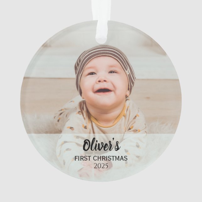 Adorno Personalized Baby’s First Christmas  (Reverso)