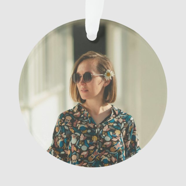 Adorno Personalized Birthday Ornaments – Photo & Message  (Anverso)