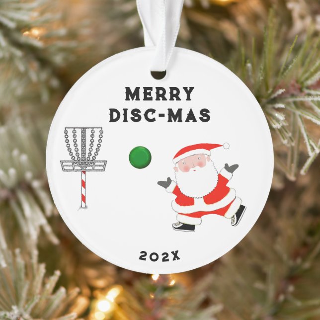 Adorno Personalized Disc Golf Holiday Gift (Árbol)