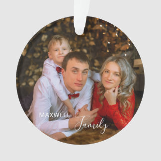 Adorno Personalized FamilyPhoto ChristmasAcrylic Ornament