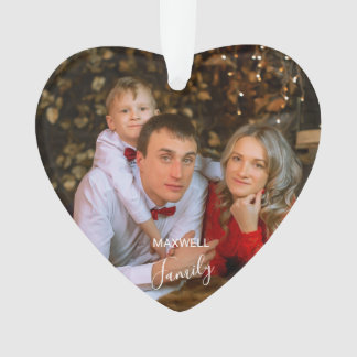 Adorno Personalized FamilyPhoto ChristmasAcrylic Ornament