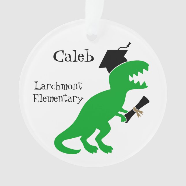 Adorno Personalized Kids Graduation Dinosaur (Anverso)
