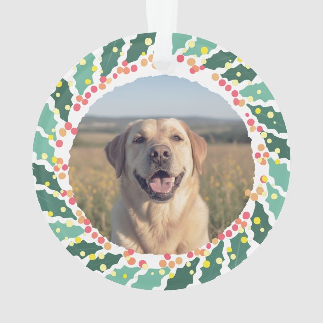 Adorno Personalized Lavender Labrador Retriever Christmas (Reverso)