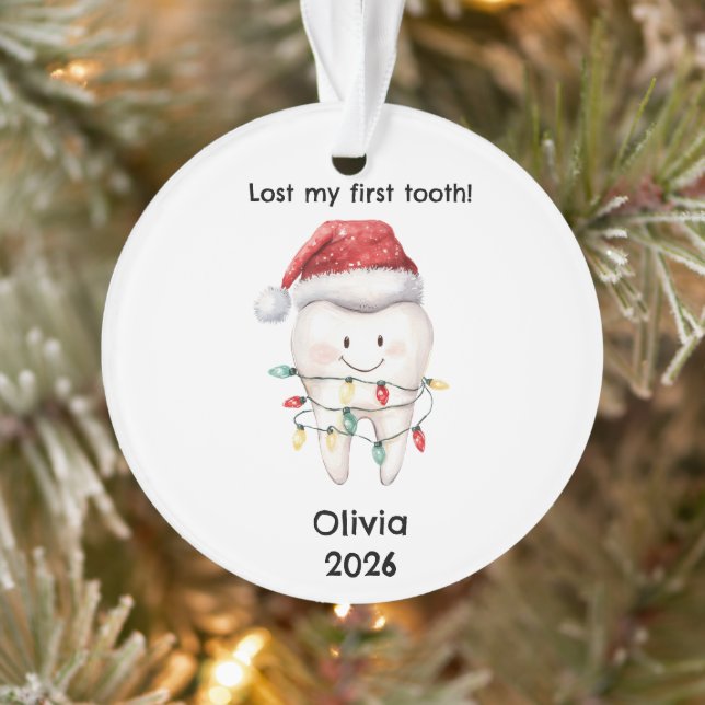 Adorno Personalized Lost My First Tooth Christmas (Árbol)