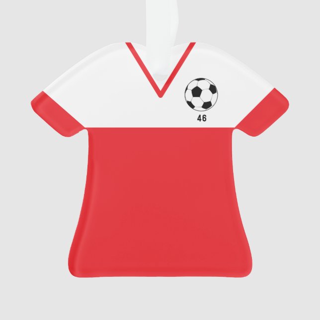 Adorno Personalized Soccer Jersey Ornament - Sports Gift (Anverso)