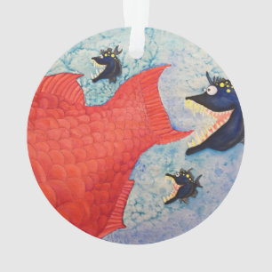 Adorno Pescados "de la caza" con actitud