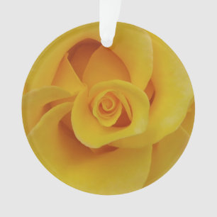 Adorno Pétalos de rosa amarilla romántica