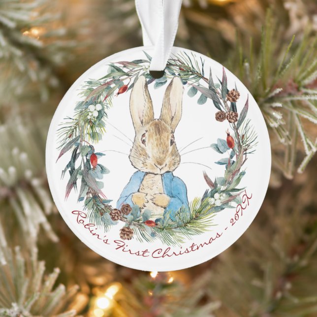 Adorno Peter the Rabbit personaliza la primera Navidad (Árbol)
