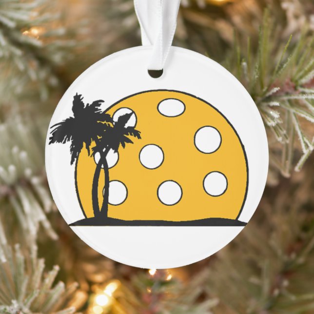 Adorno Pickleball Beach Sunset (Árbol)