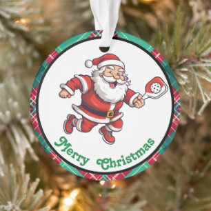 Adorno Pickleball Feliz Navidad