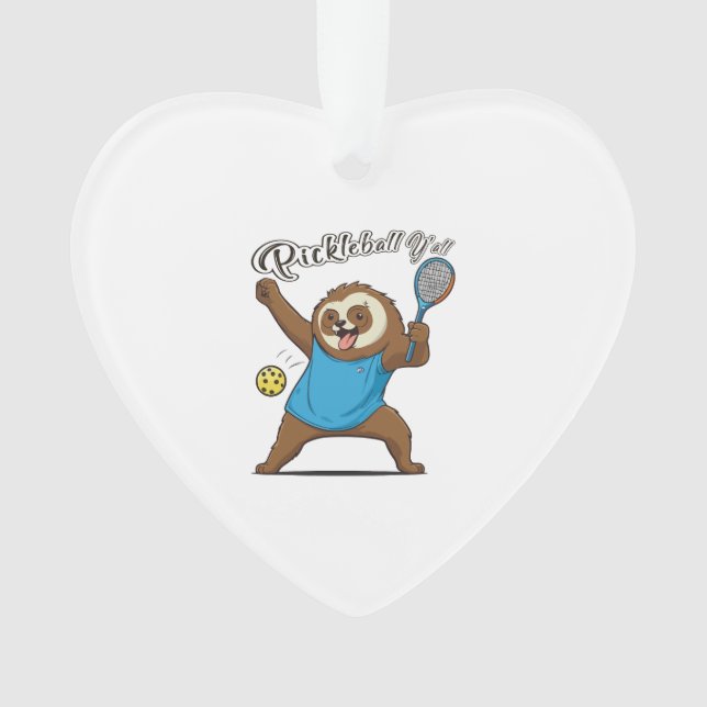 Adorno Pickleball Sloth T- Pickleball Y'all (Anverso)