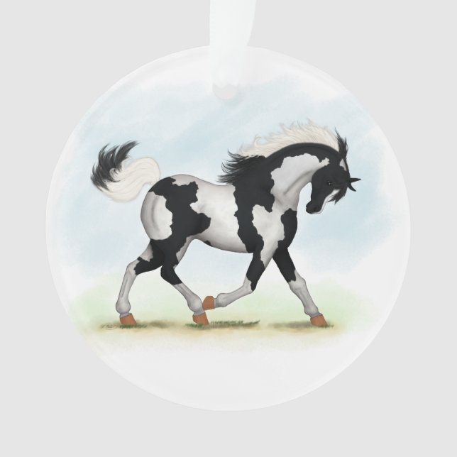 Adorno Piebald Overo Pinto Horse (Anverso)